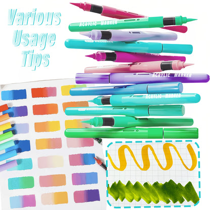 Rainbow Premium Acrylic Markers