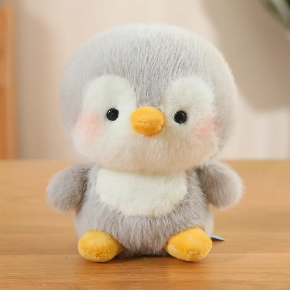 Cute Small Light Grey Pinguin Plush Toy