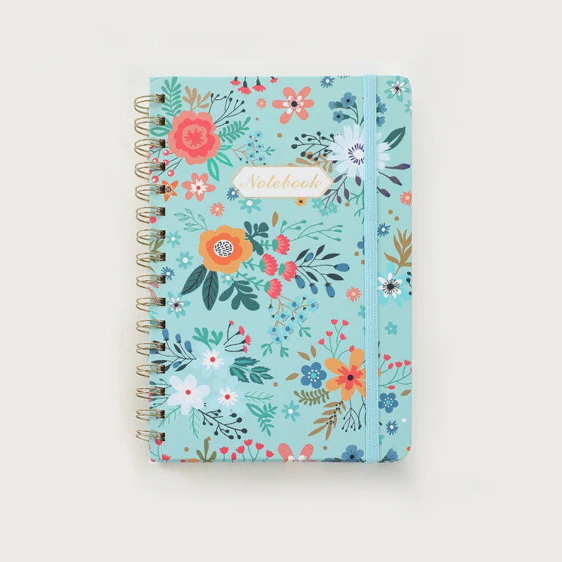 Blue Bloom Hardcover Notebook