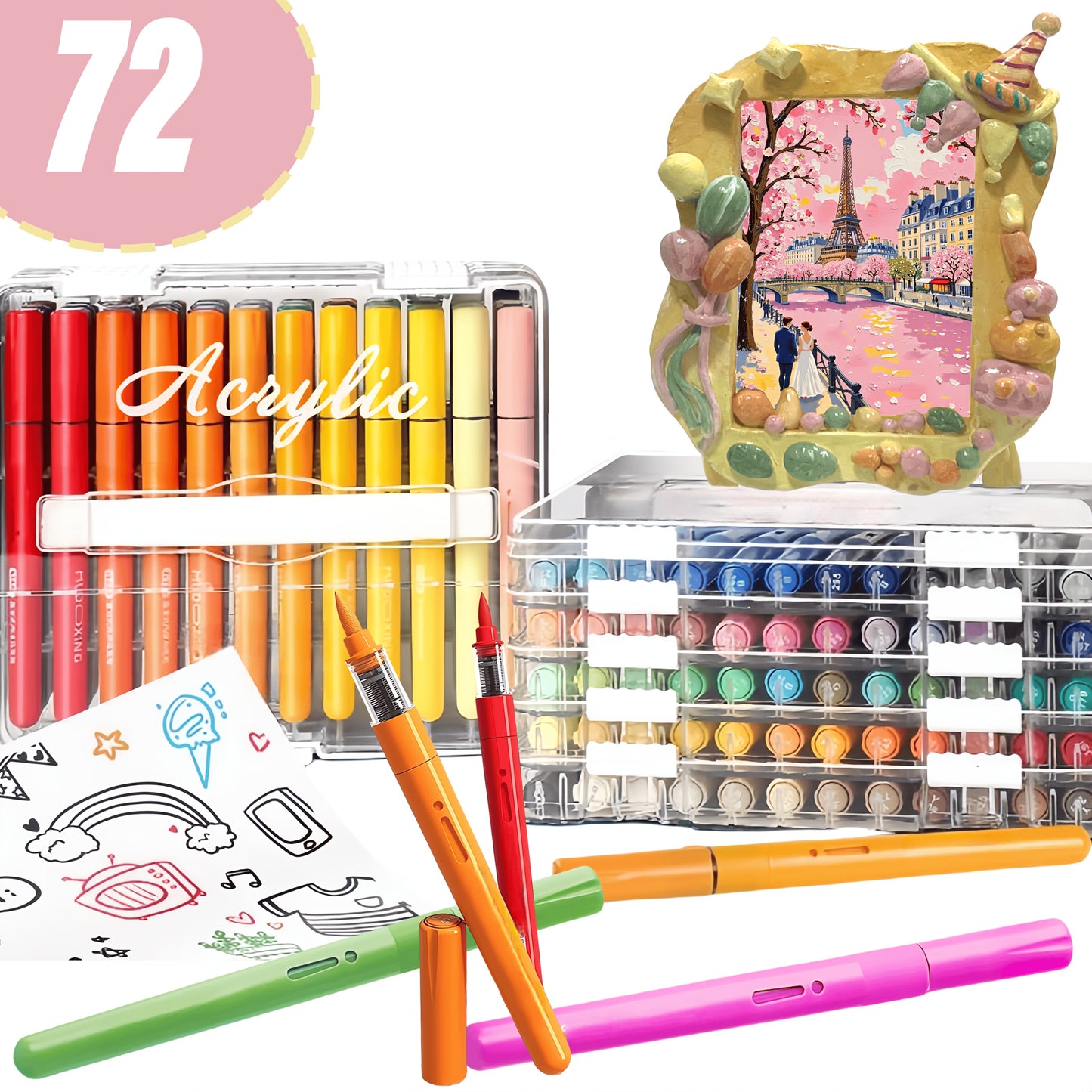 Rainbow Premium Acrylic Markers